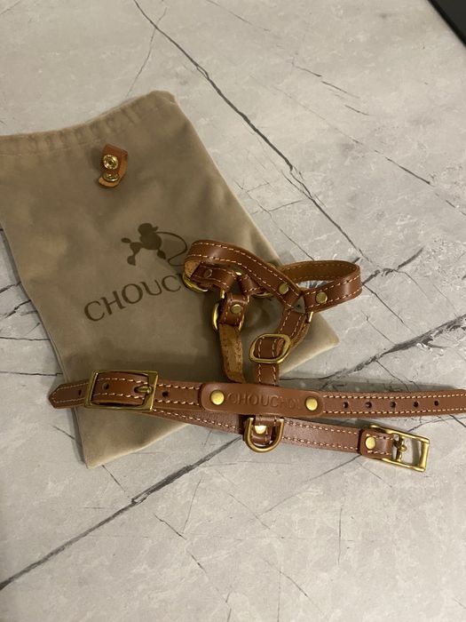 Шкіряна анатомічна шлея Chou Chou "Classy" XS — оригінал