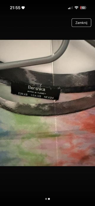 Bluzka prześwitująca
