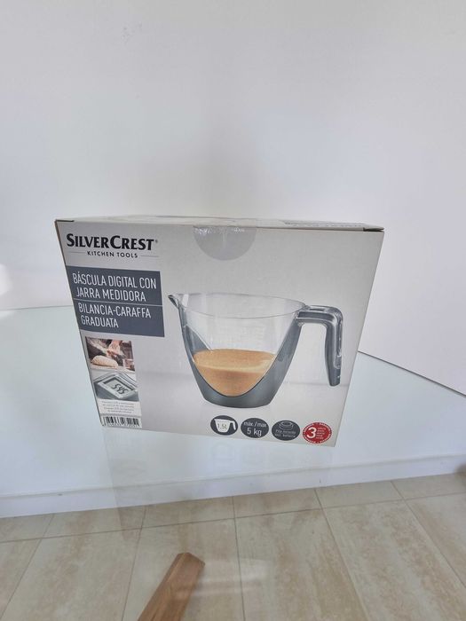 Silver Crest Báscula digital con jarra medidora