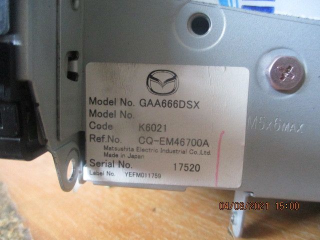 Rádio / auto-rádio MAZDA 6 Hatchback (GG)