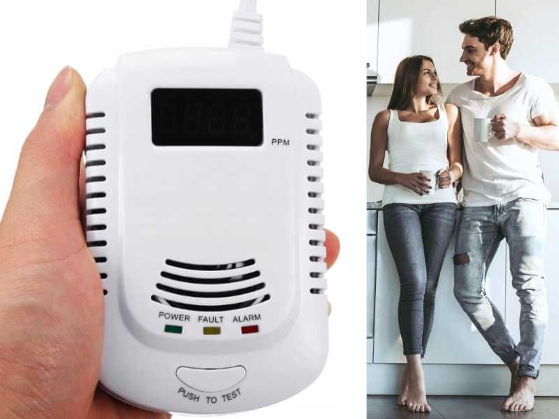 Czujnik Gazu i Czadu 2w1 Certyfikowany NOWY