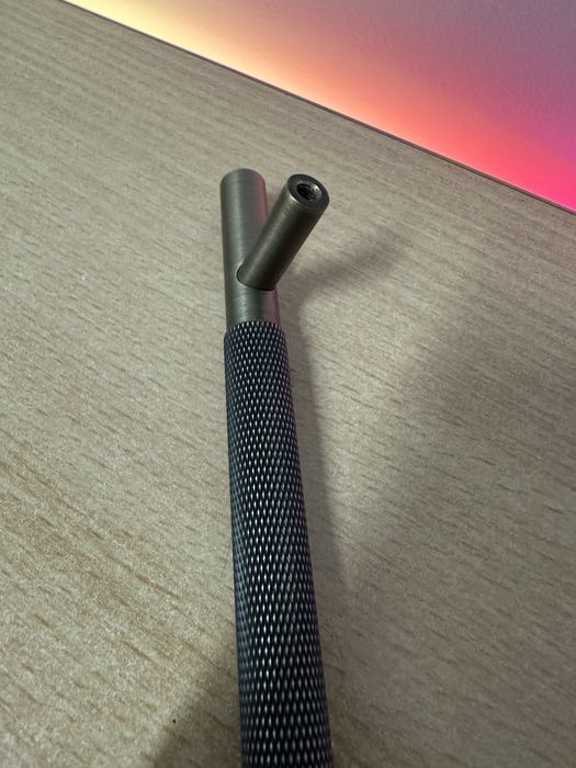 Mosiężne uchwyty do szafek 38cm mat radełkowany