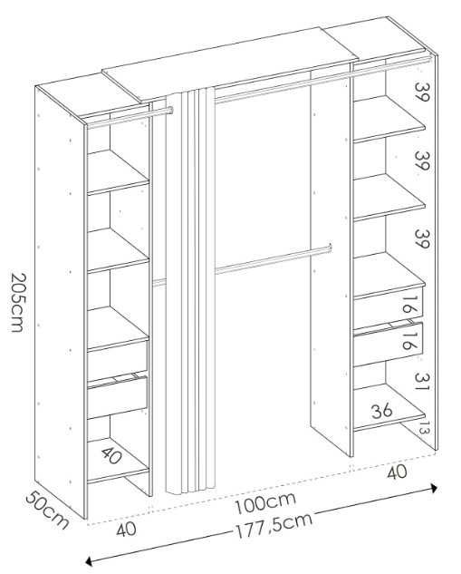 Vestiário/Closet DEKIT SUIT NOVO selado – Recolha em Beja