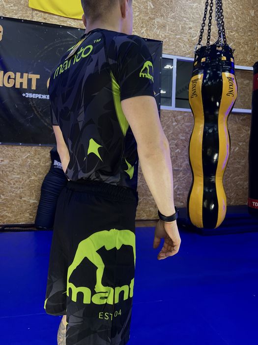 Манто Рашгард и Шорты Комплект 2 в 1 Для Тренировок