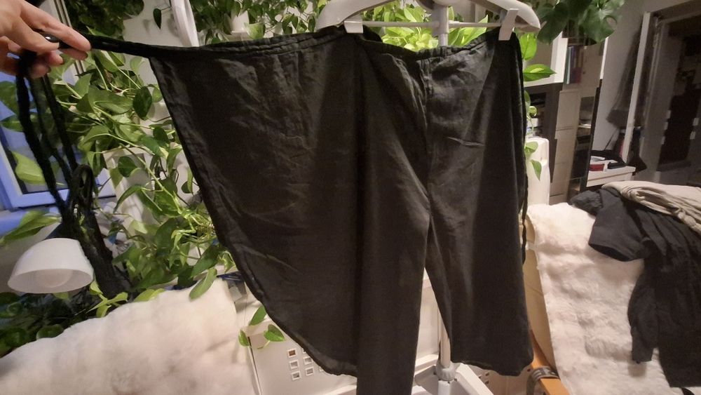 Spodnie wiazane tajskie, palazzo bawelna 100%