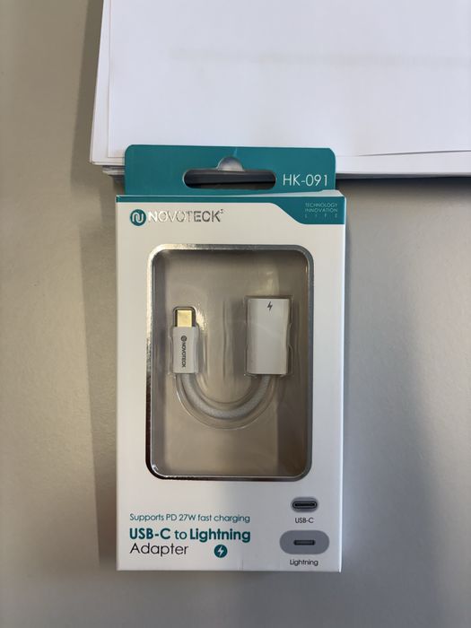 Adaptador pd 27w fast charging usb-c to Lightning