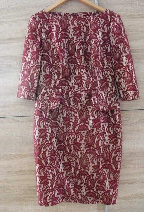"Koronkowa" sukienka GOK Tu rozmiar 46