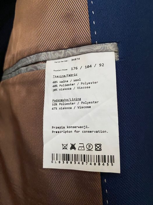 Garnitur męski granatowy