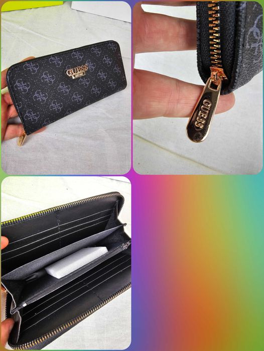 Portfel damski suwak burberry louis vuitton portfele dior nowość