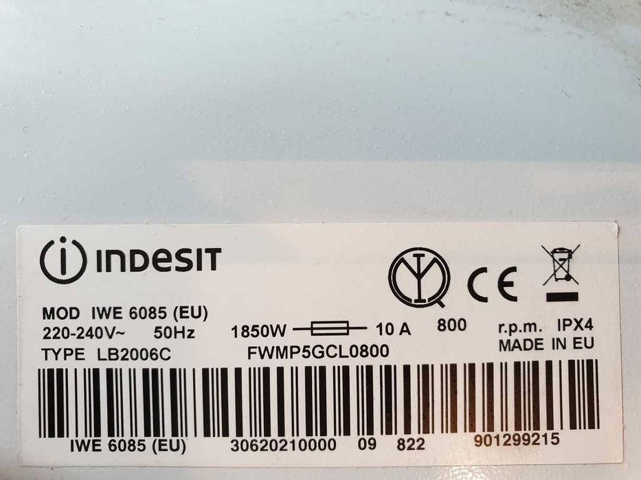 Indesit IWE 6085 EU części oryginalne