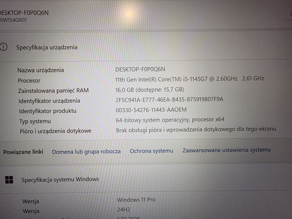 Laptop Lenovo ThinkPad T14 Gen 2 i5 -1135G7 16GB 512GB