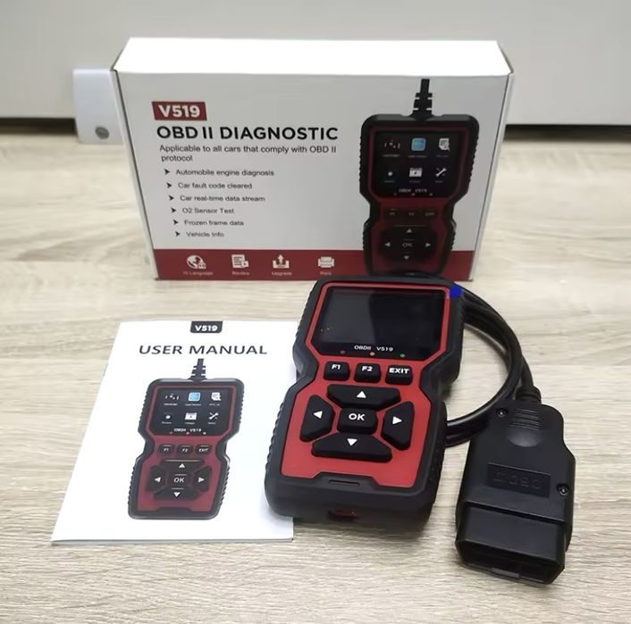Автосканер V519 діагностичний адаптер OBD-2