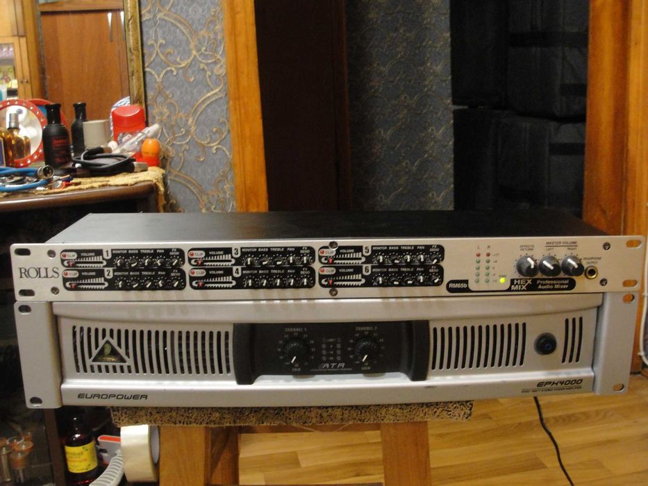 Мікшерський пульт рековий 6 кан. Rolls RM65b