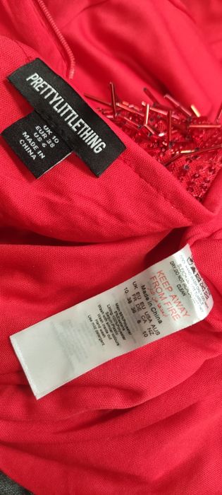 Червона сукня максі PRETTYLITTLETHING 38р.(10)