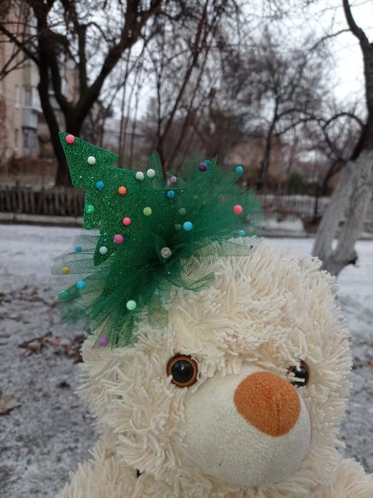 Новорічний обруч Ялинка. Дитячий обруч. Обідок