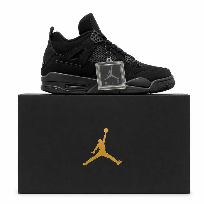 Кроссовки мужские Nike Air Jordan 4 Retro Black Cat CU1110-010 Найк Аир Джоржан 4 Size 36