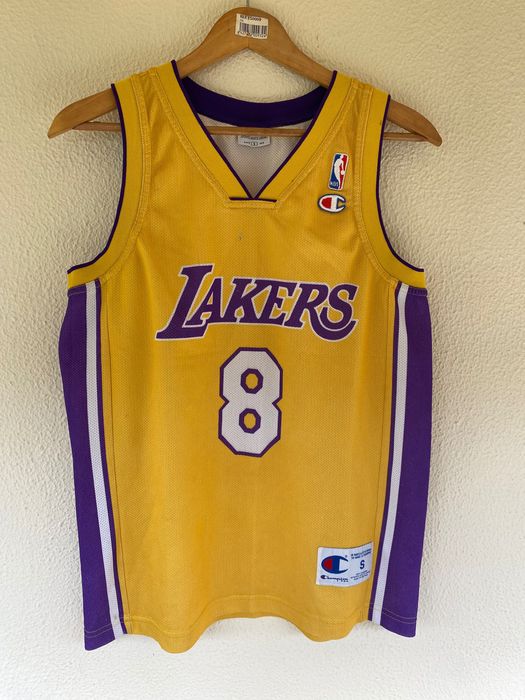 Vintage Kobe Bryant Lakers Jersey #8 - Champion Authentic - 90s NBA - Size S