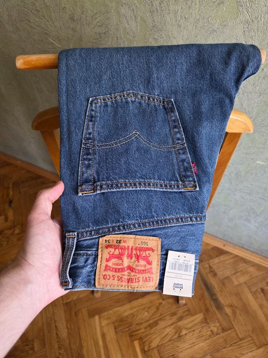 W32 L34 Levis 565 Dark Stonewash нові оригінальні джинси джинсы левайс