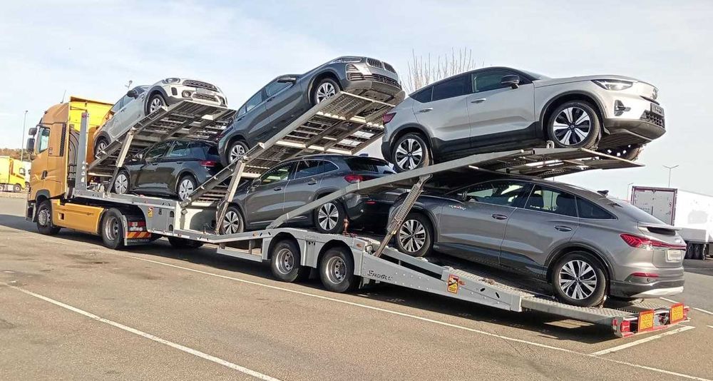 Conjunto Tractor Renault T 480 e Porta carros Eroglu Trailer