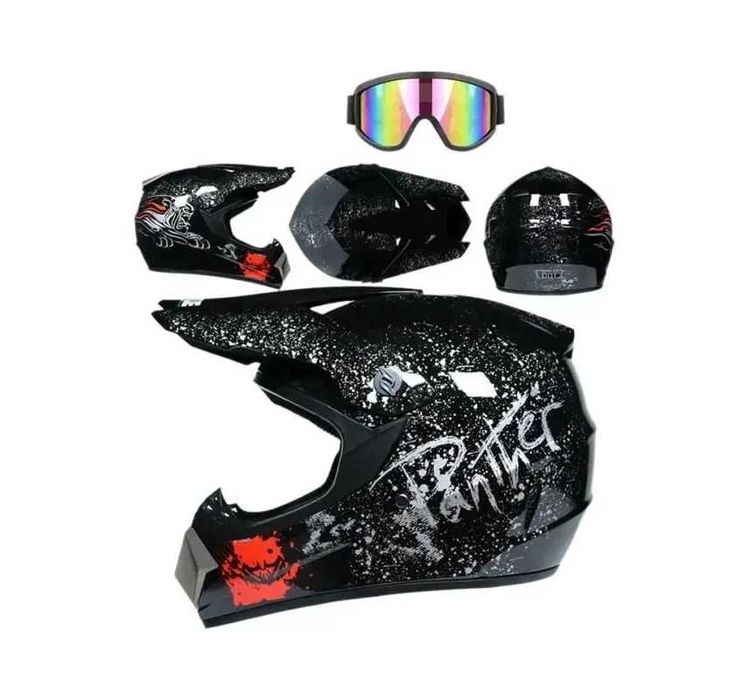 Capacete e oculos de cross M