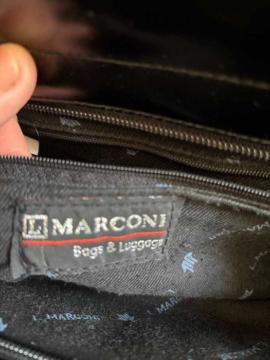 Torebka na ramię czarna aktówka Marconi
