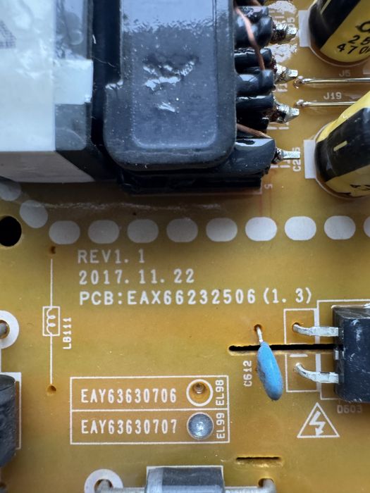 Fonte de alimentação para lcd LG 43 pol.
