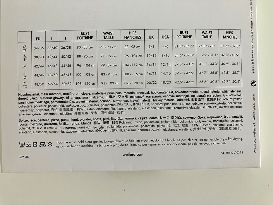 Білизна Wolford Samantha Dress Маленька чорна сукня XS оригінал нова