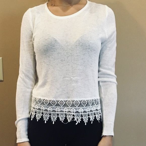 Bluzka sweterek koronka boho