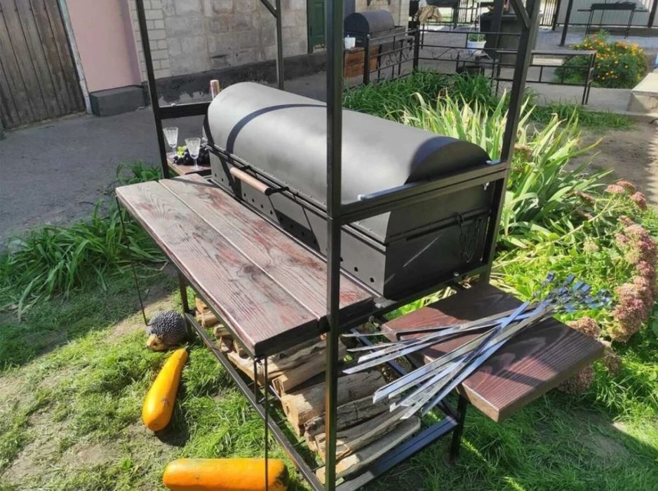 •5 мм•ВІД ЗАВОДУ•Мангал Барбекю с Крышей/Дахом/Кришою/ Крышкой