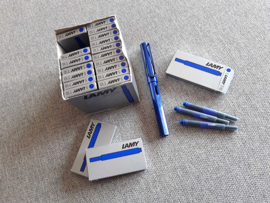 Caneta de tinta permanente & cartuchos "LAMY"