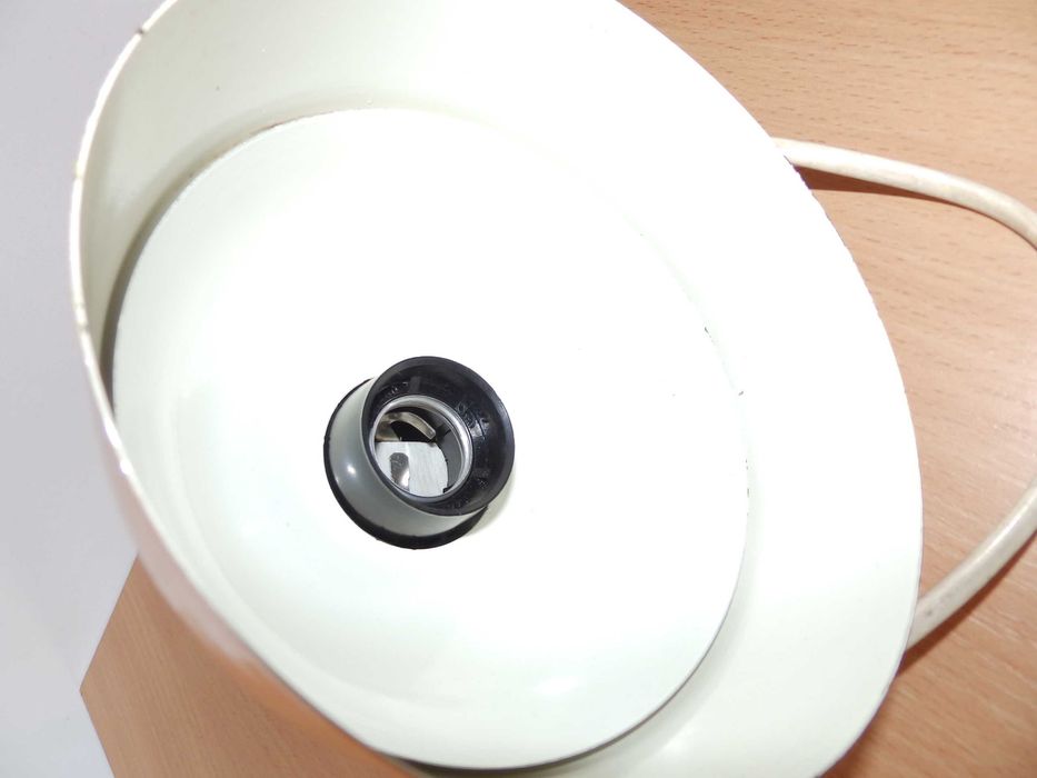 Dwie stare lampy biurkowe warsztatowe PRL