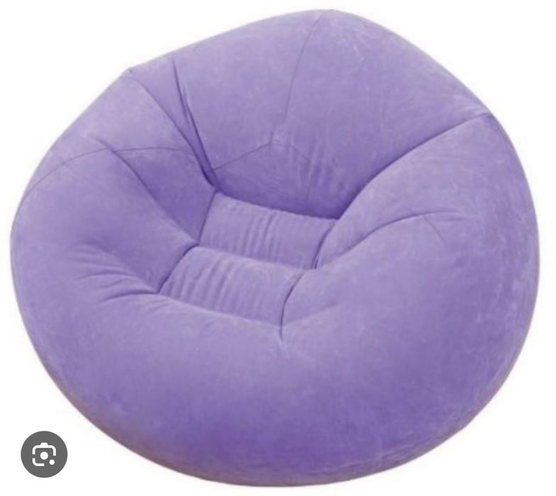 Fotel dmuchany fioletowy