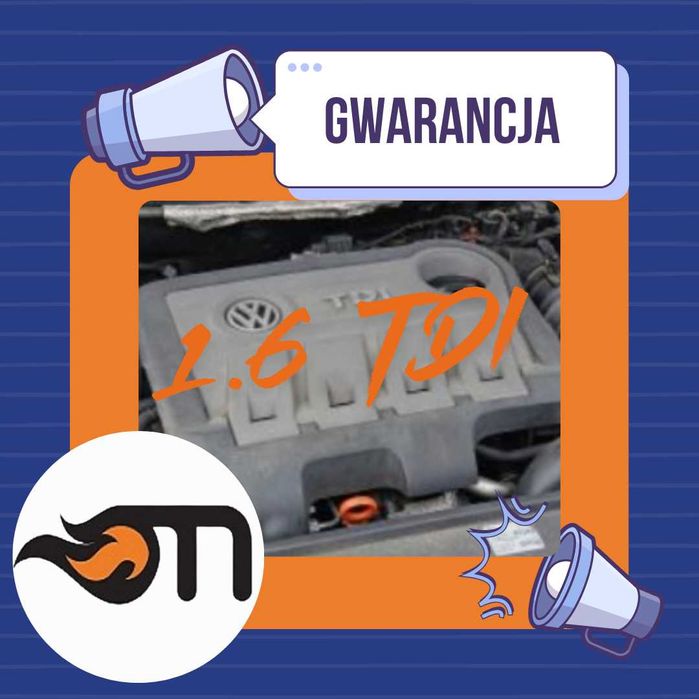 Silnik Audi 1.6 TDI CLH | Gwarancja Rok | Montaż | Laweta | Zawiercie
