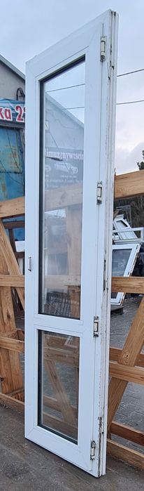 OKNA KacprzaK Okno Balkonowe 70X234 Używane PCV Białe Lider Okna OLX