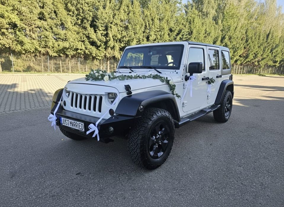 Jeep Wrangler do ślubu i inne okazje-ściagany dach