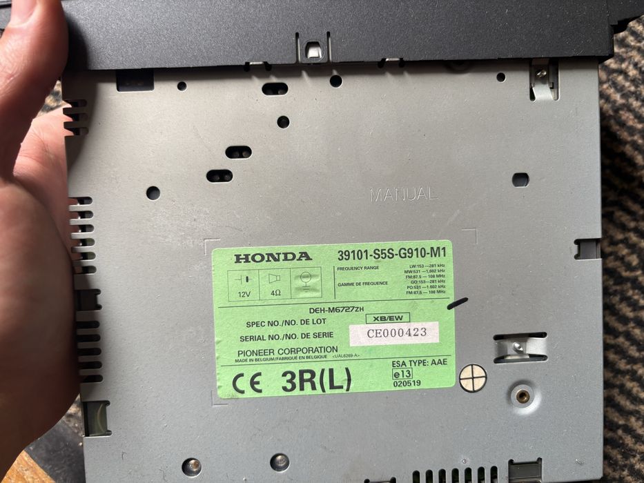 Radio honda civic original