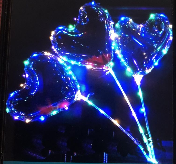 Шары-сердце Бобо(светодиодные)