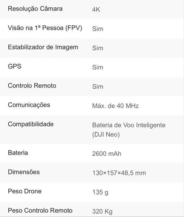 Drone DJI Neo Fly More Combo Novo