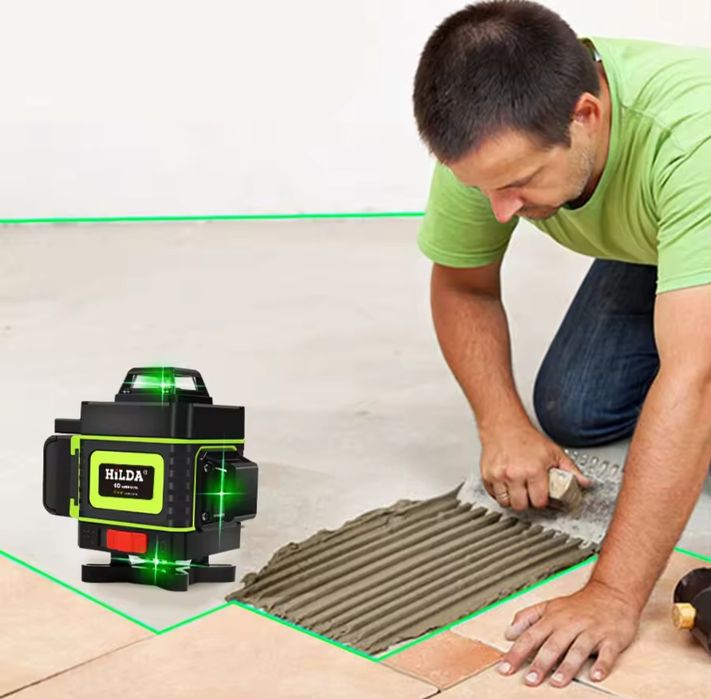 Лазерний рівень Hilda 4D 16 ОРИГІНАЛ ліній 360°