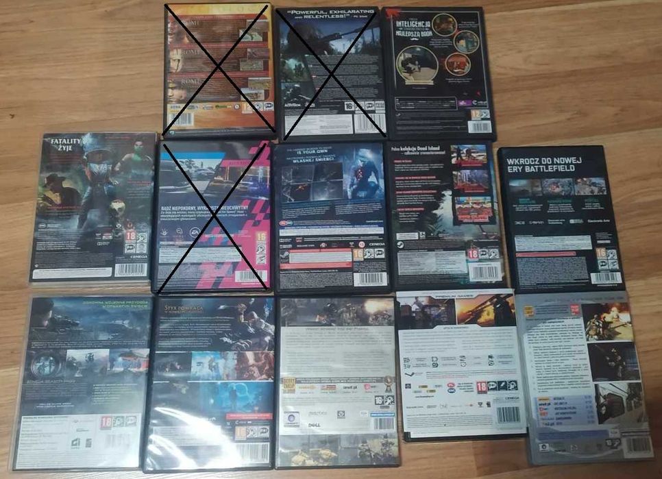 Zestaw gier na PC Mortal Kombat, Splinter Cell, Dead Island, BiA, ABC