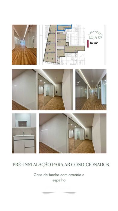 VENDE-SE ESPAÇO COMERCIAL  NOVO COM 9 SALAS PRAIA DA ROCHA