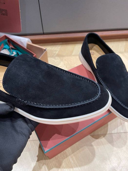 Чоловічі замшеві лофереи чорні