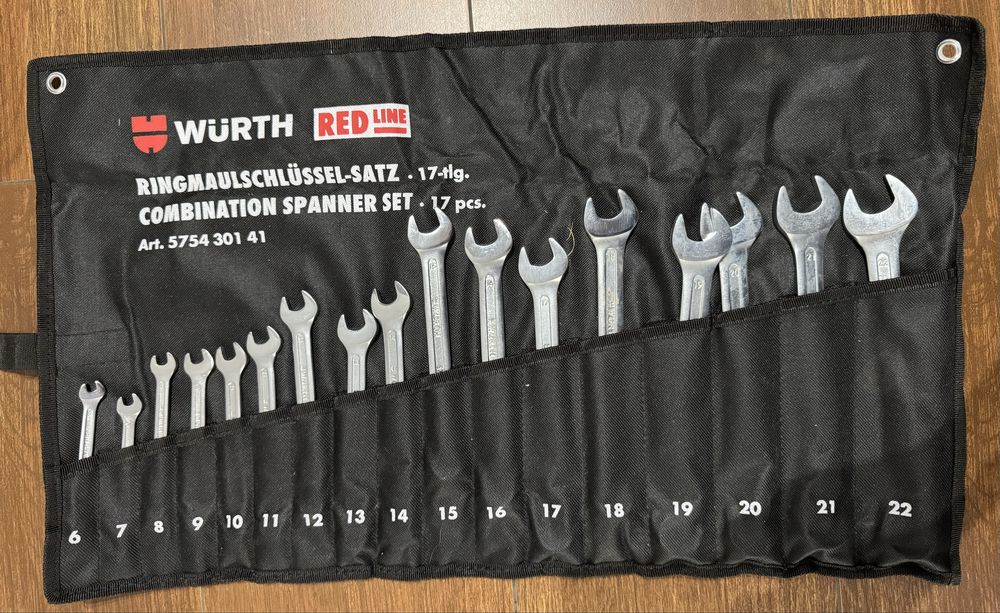 WURTH  zestaw 17 kluczy