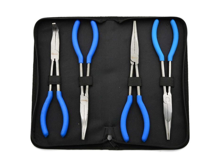 #2997 Zestaw szczypiec długich 280 mm 4 sztuki szczypce  Cr-V G00826