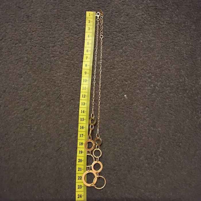 Naszyjnik z pozłacanego srebra