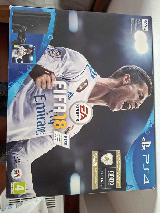 PLAYSTATION 4 + 1 Comando Original Sony + 11 Jogos de Oferta