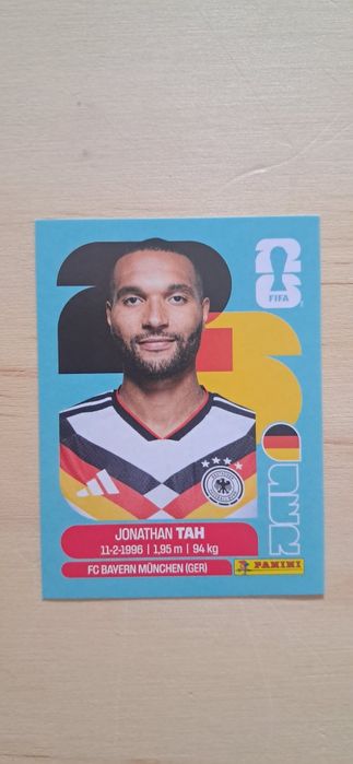 Cromo futebol de Tah(Mundial 2026)da Panini