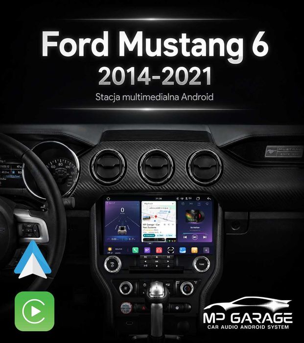 Radio Ford Mustang VI S550 Android_14 4G Qled CarPlay AndroidAuto LTE Gwarancja Montaż