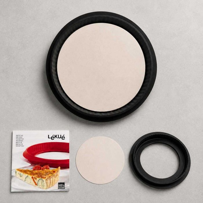 Molde de Quiche Lékué Duo 28 cm - Silicone e Cerâmica