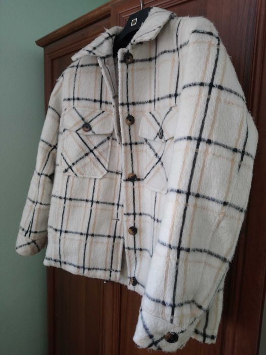 Kurtka/ płaszcz w krate. TOP SHOP. Rozmiar XS